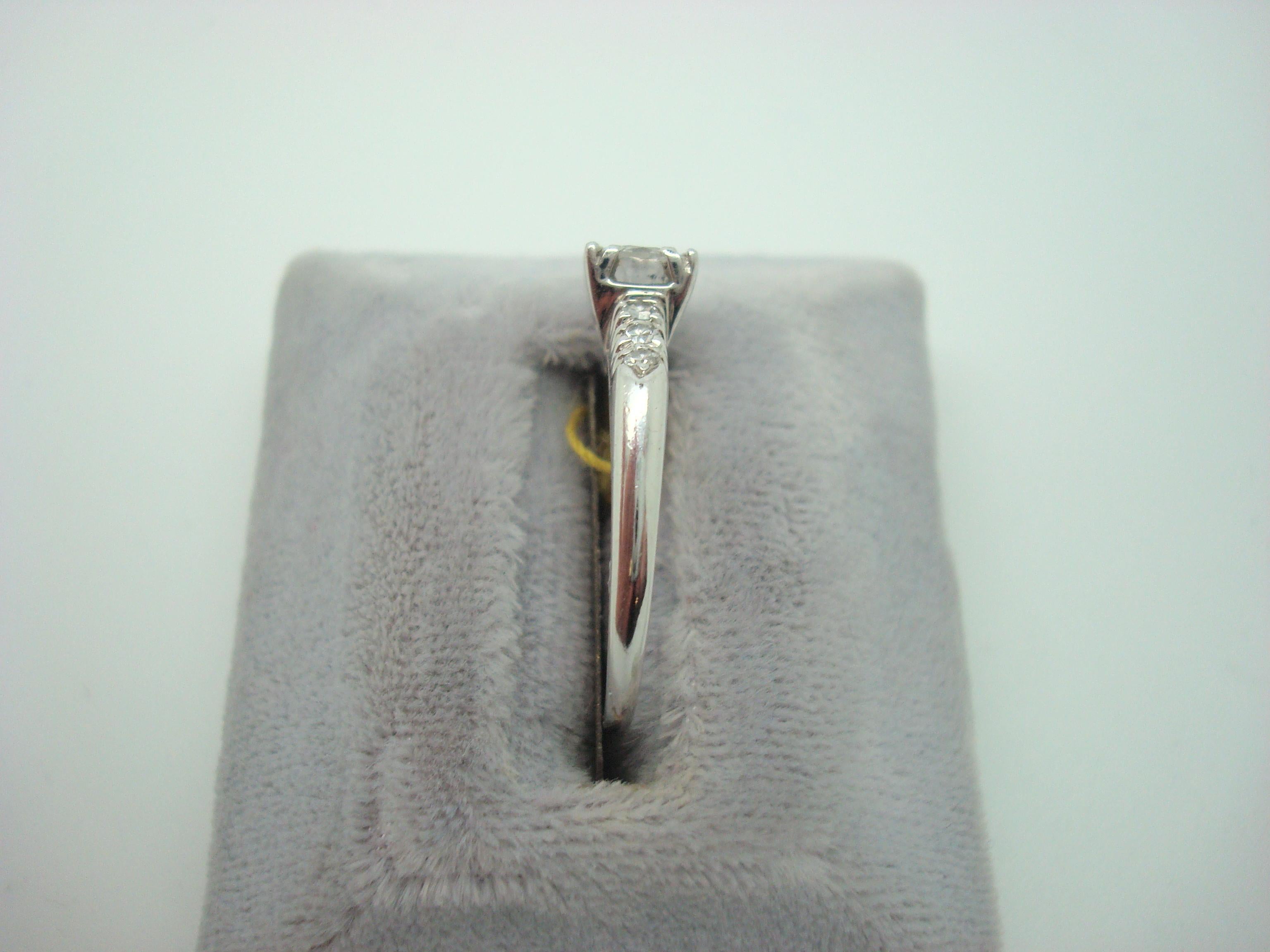 Platinum Genuine Natural Diamond Engagement Ring .66cts '#J750' In Excellent Condition For Sale In Big Bend, WI