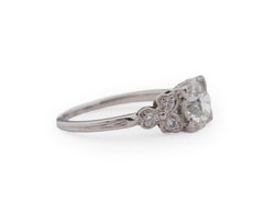 Platinum GIA 1.30 Carat Diamond Brilliant Engagement Ring