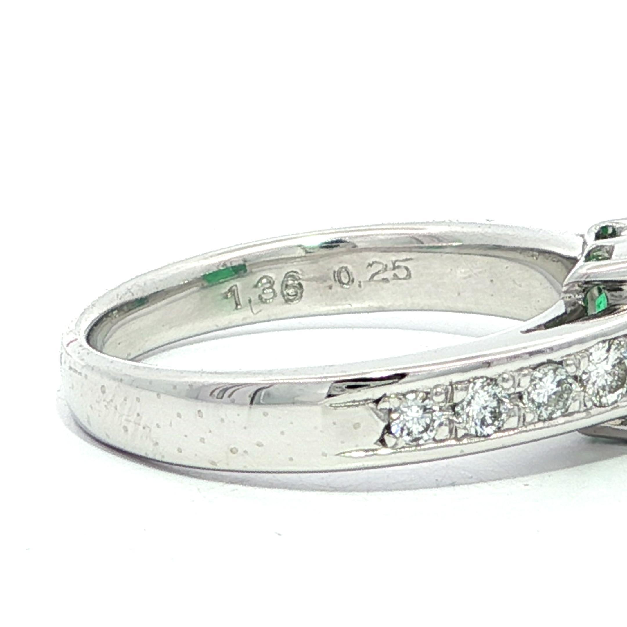 Platin GIA 1,61ctw kolumbianischen Smaragd Solitär w / Diamant-Verlobungsring im Angebot 8