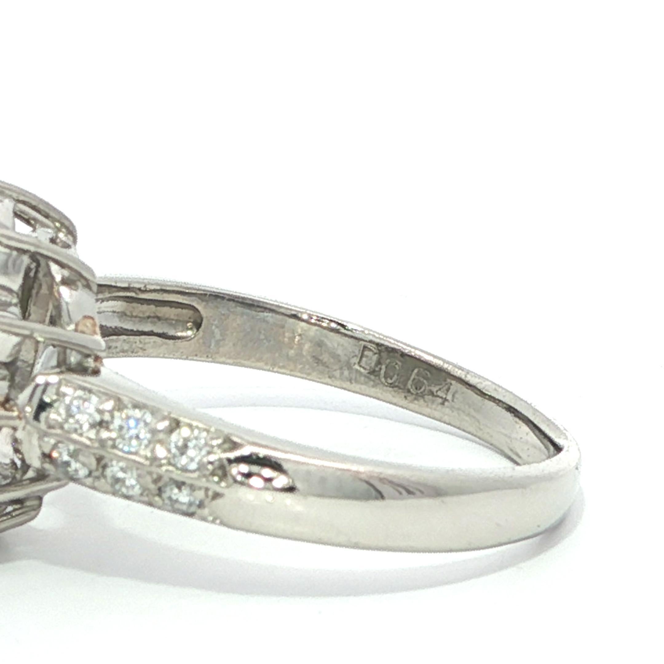 Bague en platine GIA 1.89ctw Color Change Ceylon Alexandrite & Diamond en vente 6