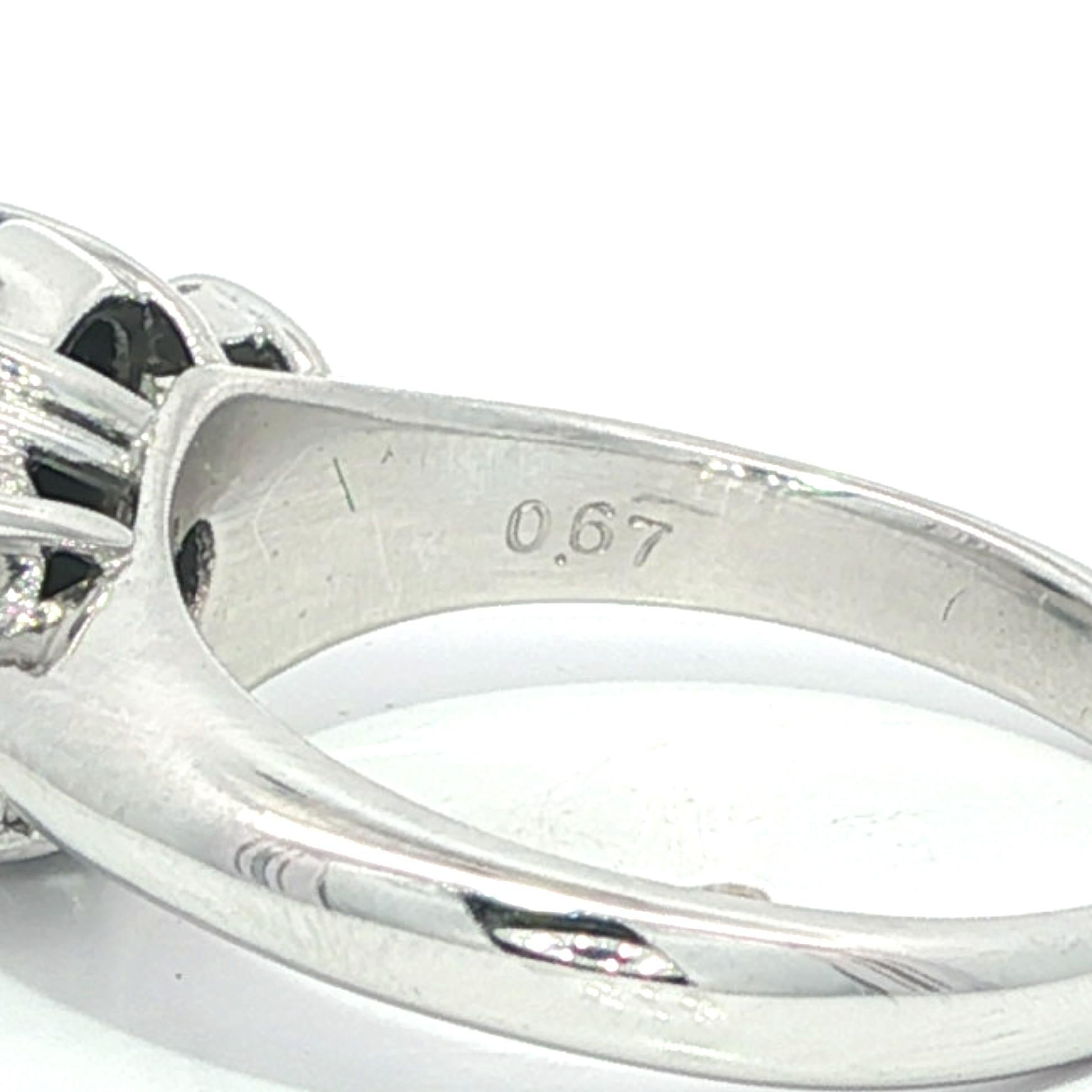 Bague en platine GIA 2.33ctw exceptionnelle Opale noire colorée Bague longue diamant baguette en vente 9