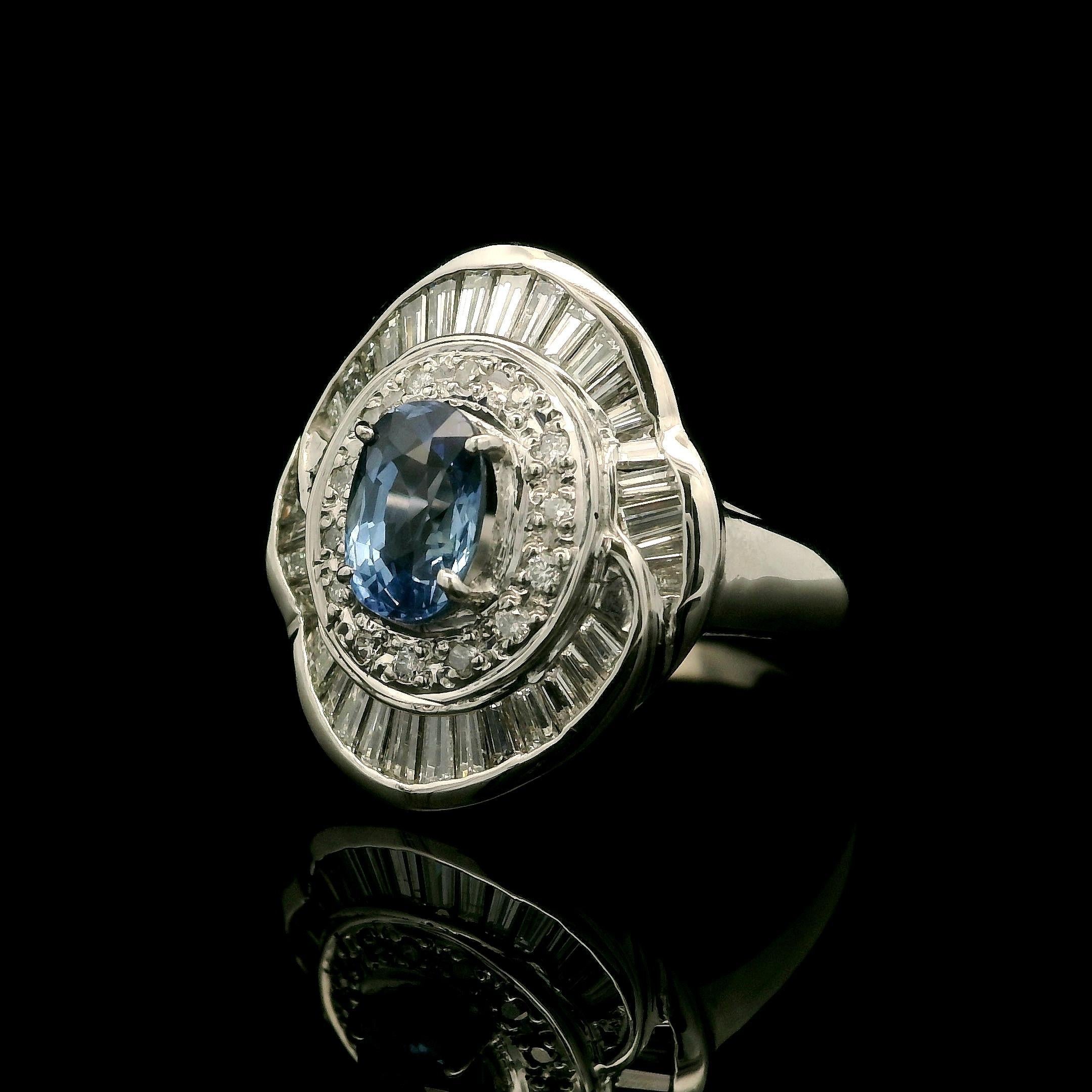 --Stein(e):--
(1) Natürlicher echter Saphir - Ovaler Brillantschliff - Zackenfassung - sehr schöne blaue Farbe - Birma - keine Hitze - 1,25ct (genau)
** Vollständige Informationen siehe unten unter 