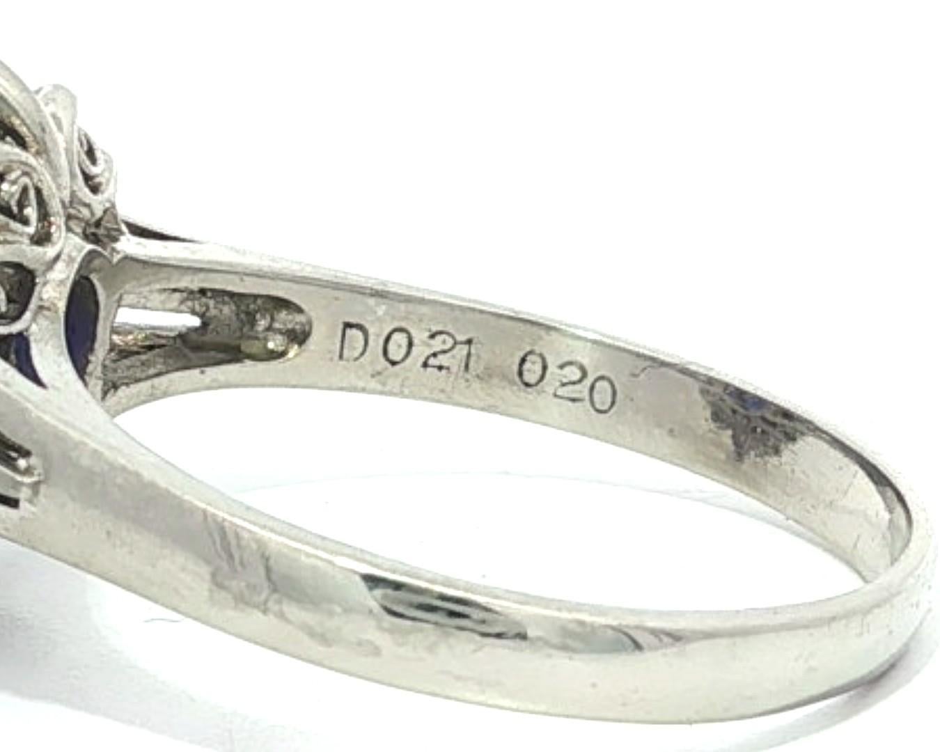 Platin GIA 3,42ctw keine Hitze Ceylon Farbwechsel Saphir w / Diamant Halo Ring im Angebot 10