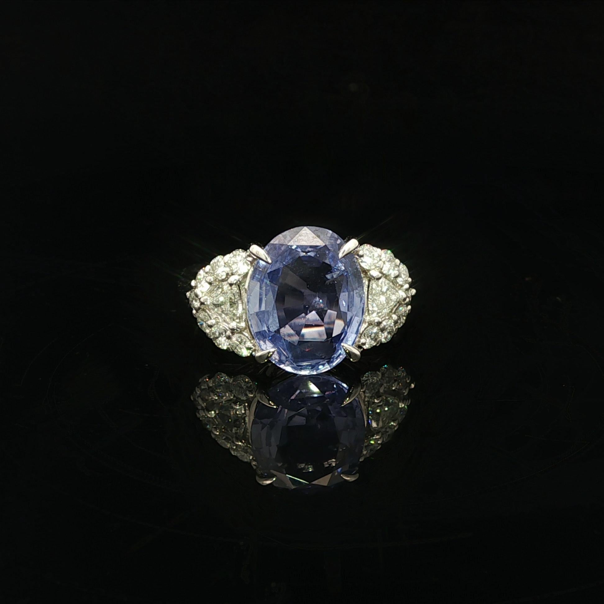 --Pietre: --
(1) Zaffiro naturale autentico - Taglio ovale Brilliante - Incastonato - Pulito e pronto - Zaffiro eccellente - Colore blu - Ceylon - Senza calore - 4,48ct (esatto)
** Vedere i dettagli della certificazione qui sotto per informazioni