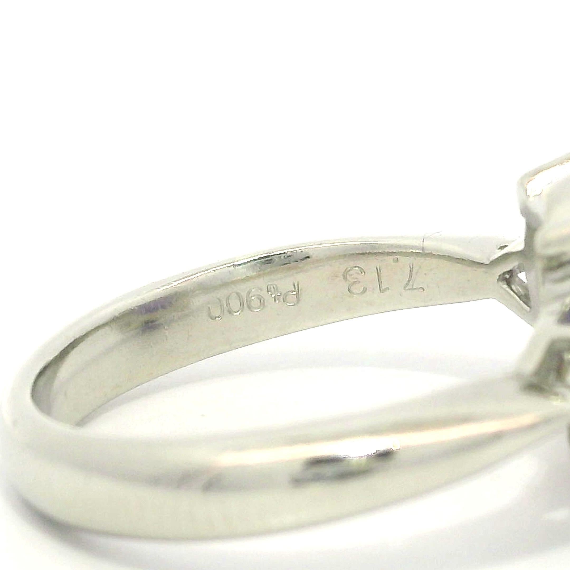 Anillo de Platino GIA 7,44ctw Ovalado Púrpura Lavanda A Jade Trillón Diamante Laterales en venta 7