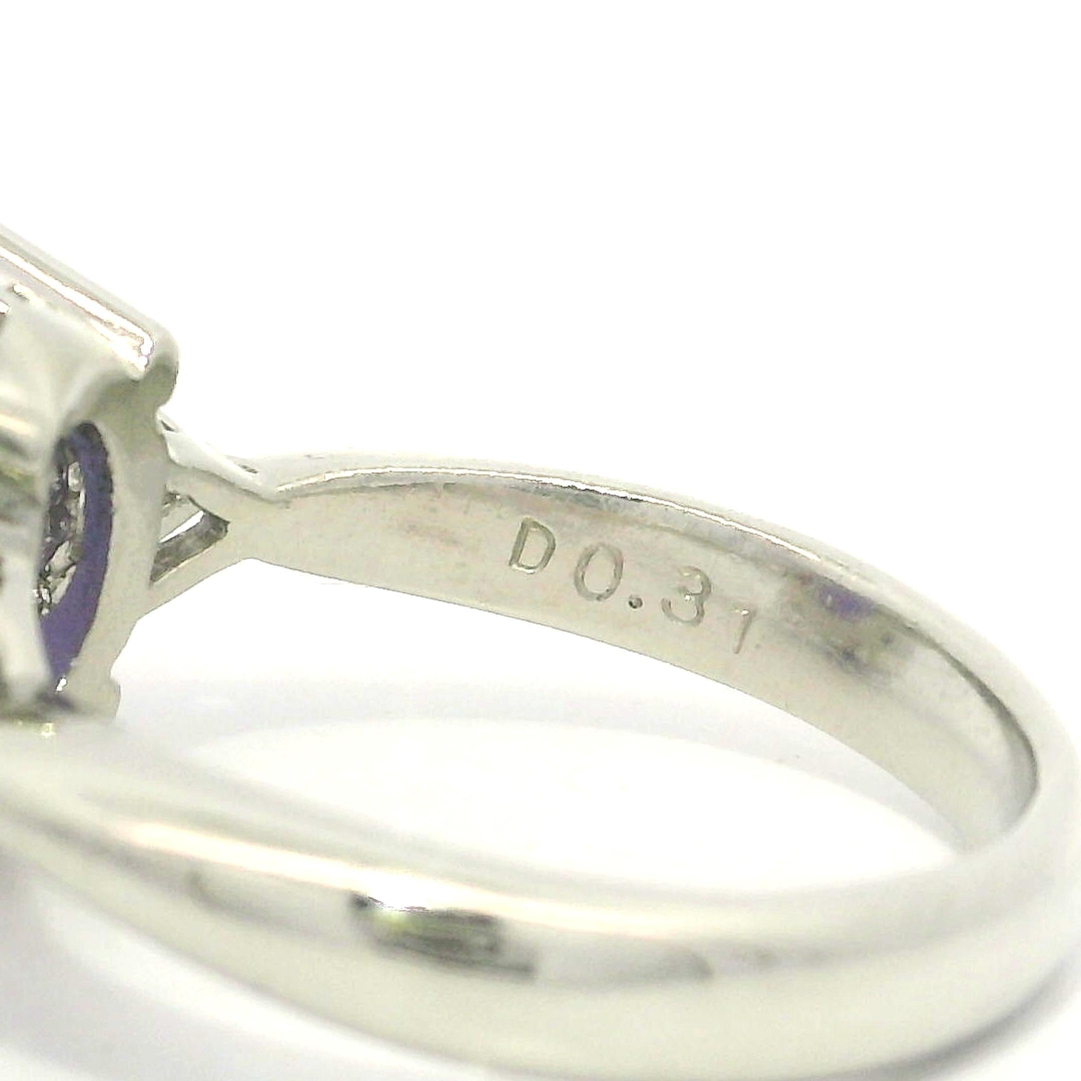 Anillo de Platino GIA 7,44ctw Ovalado Púrpura Lavanda A Jade Trillón Diamante Laterales en venta 8