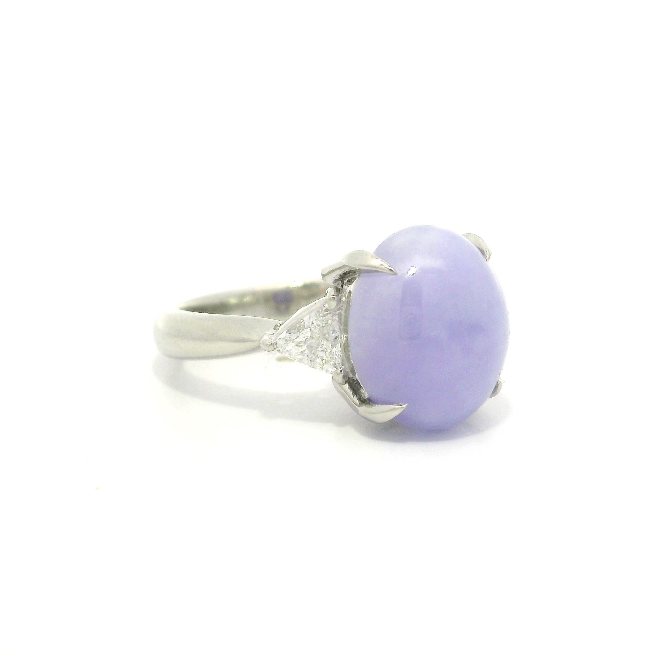De las mujeres Anillo de Platino GIA 7,44ctw Ovalado Púrpura Lavanda A Jade Trillón Diamante Laterales en venta