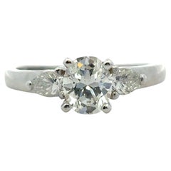 Used Platinum GIA Certified 0.80ct Oval Diamond Engagement Ring