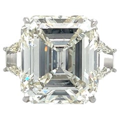 Platinum GIA Certified 15.22 Ct. Diamond Ring