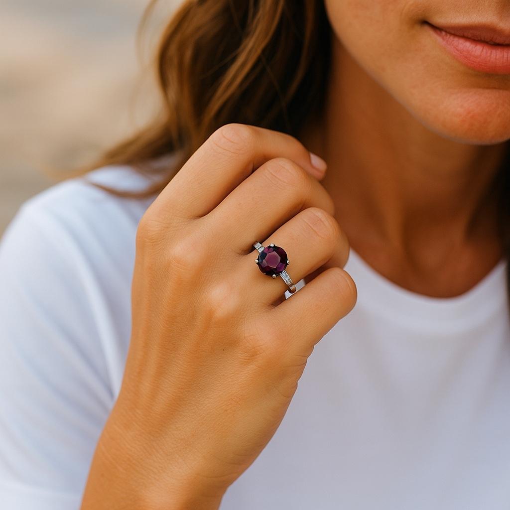 Platinum GIA Certified 2.09 Carat Ruby and Diamond Ring For Sale 4