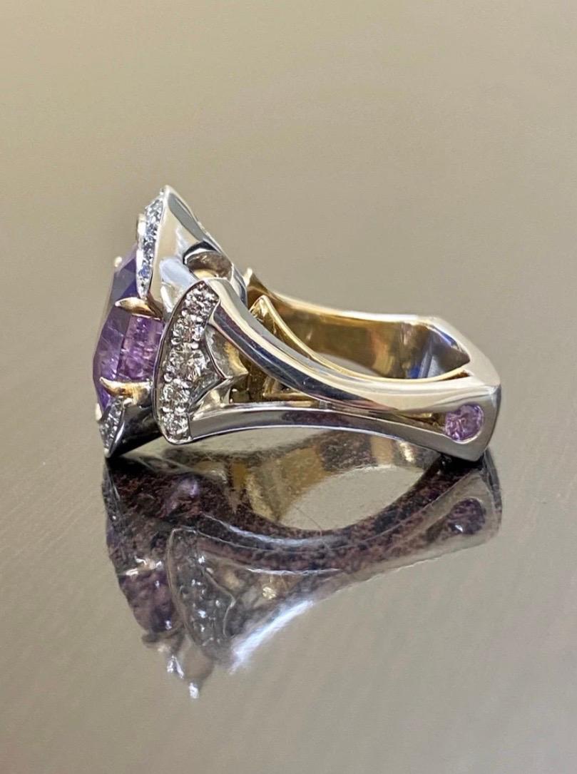8-carat purple diamond ring