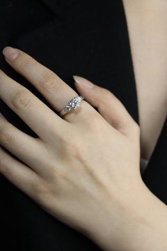 Platinum GIA Certified Diamond Ring