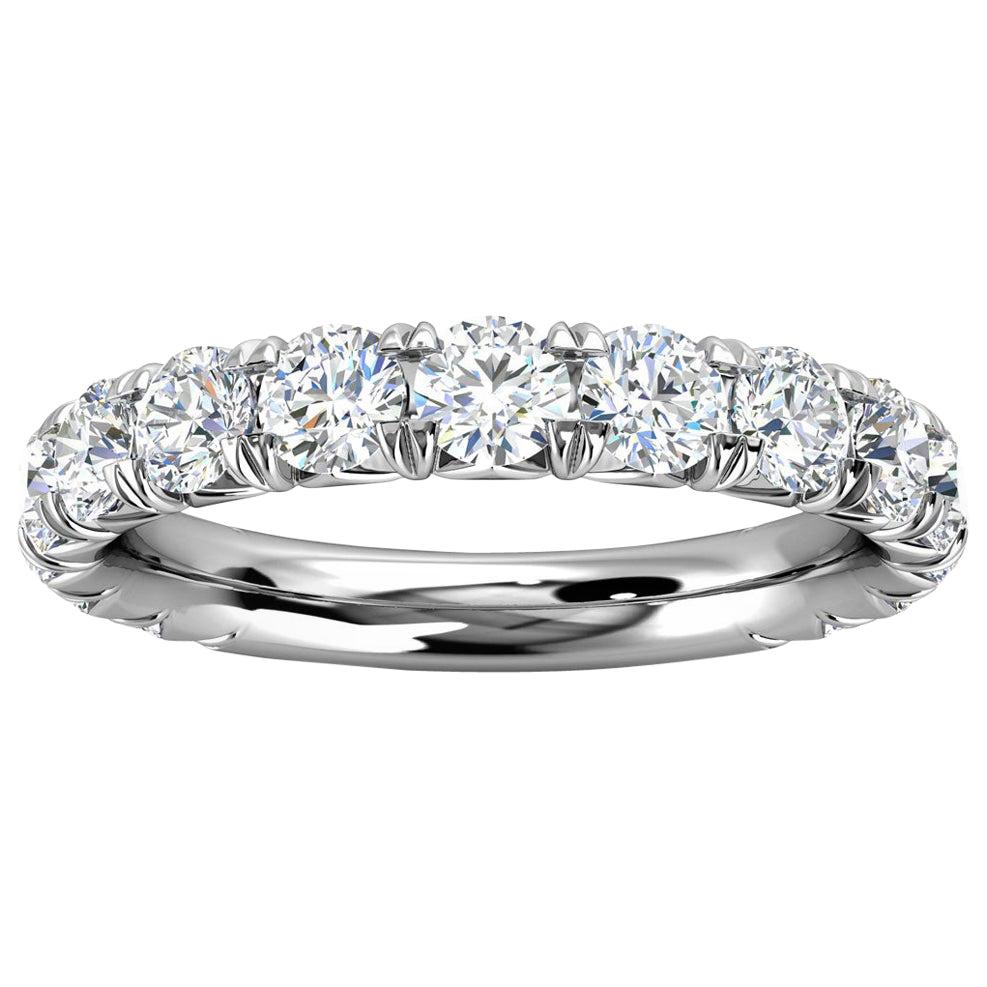 For Sale:  Platinum GIA French Pave Diamond Ring '1 1/2 Ct. Tw'