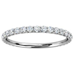 Platinum GIA French Pave Diamond Ring '1/3 Ct. Tw'