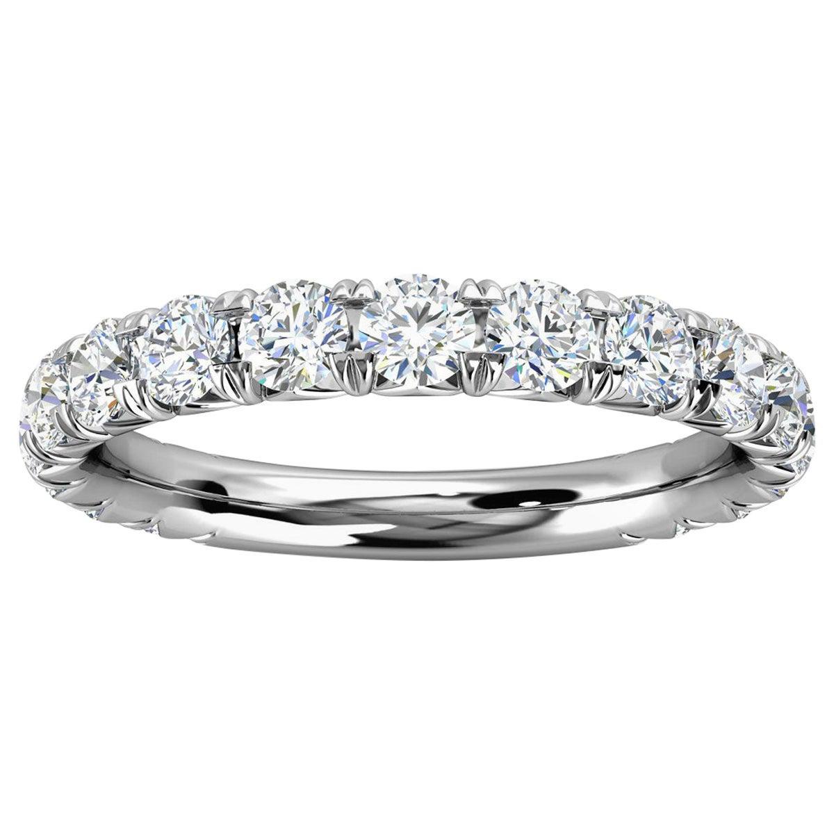 For Sale:  Platinum GIA French Pave Diamond Ring '1 Ct. tw'