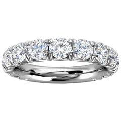 Used Platinum GIA French Pave Diamond Ring '2 Ct. tw'