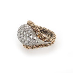 Platinum Gold Diamond Ring