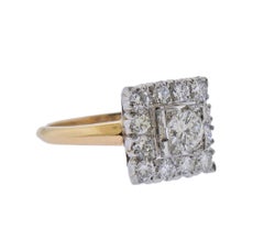 Platinum Gold Diamond Ring