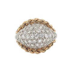 Anillo Platino Oro Diamante