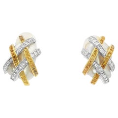 Platinum Drop Earrings