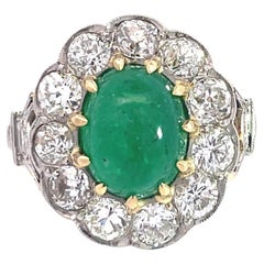 Platinum
Gold Emerald Diamond Rosetta Ring