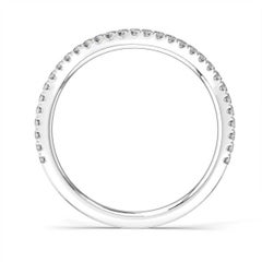 Platinum Gold Frances Petite Curve Diamond Ring '1/5 Ct. tw'