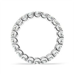Platinum Gold Pavia Eternity "U" Diamond Ring '2 Ct. tw'