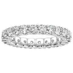 Platinum Gold Pavia Eternity "U" Diamond Ring '2 Ct. tw'