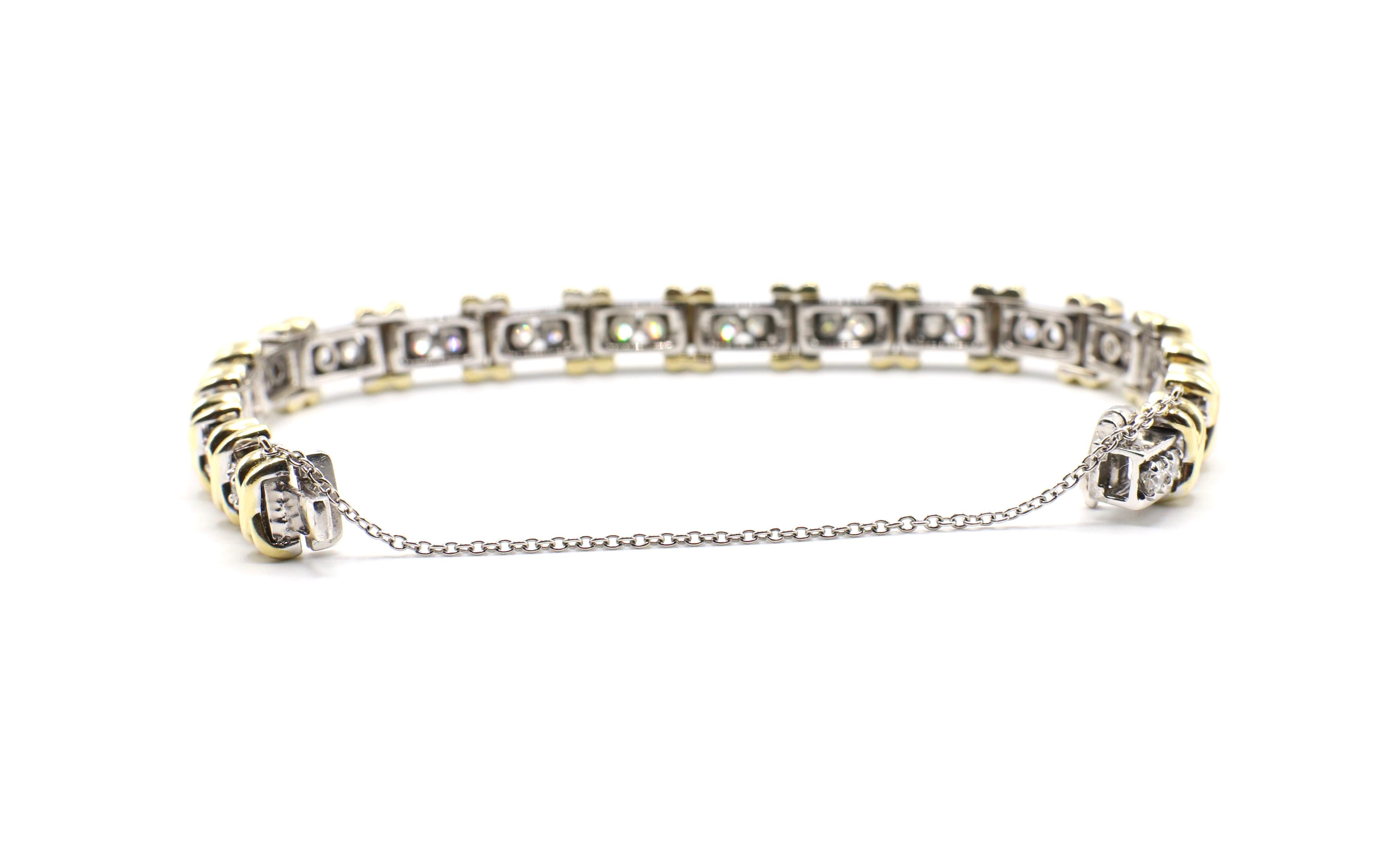 platinum and gold bracelet