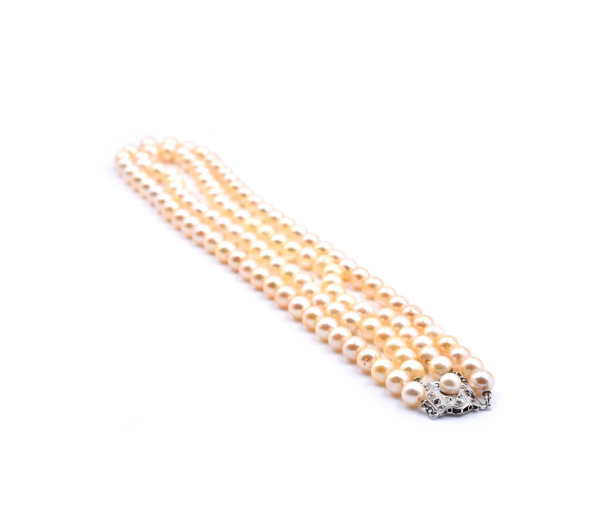 golden akoya pearls