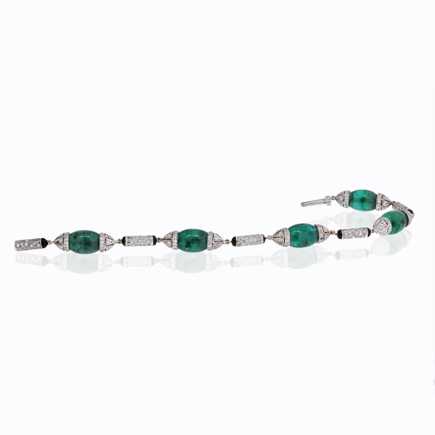 emerald station bracelet