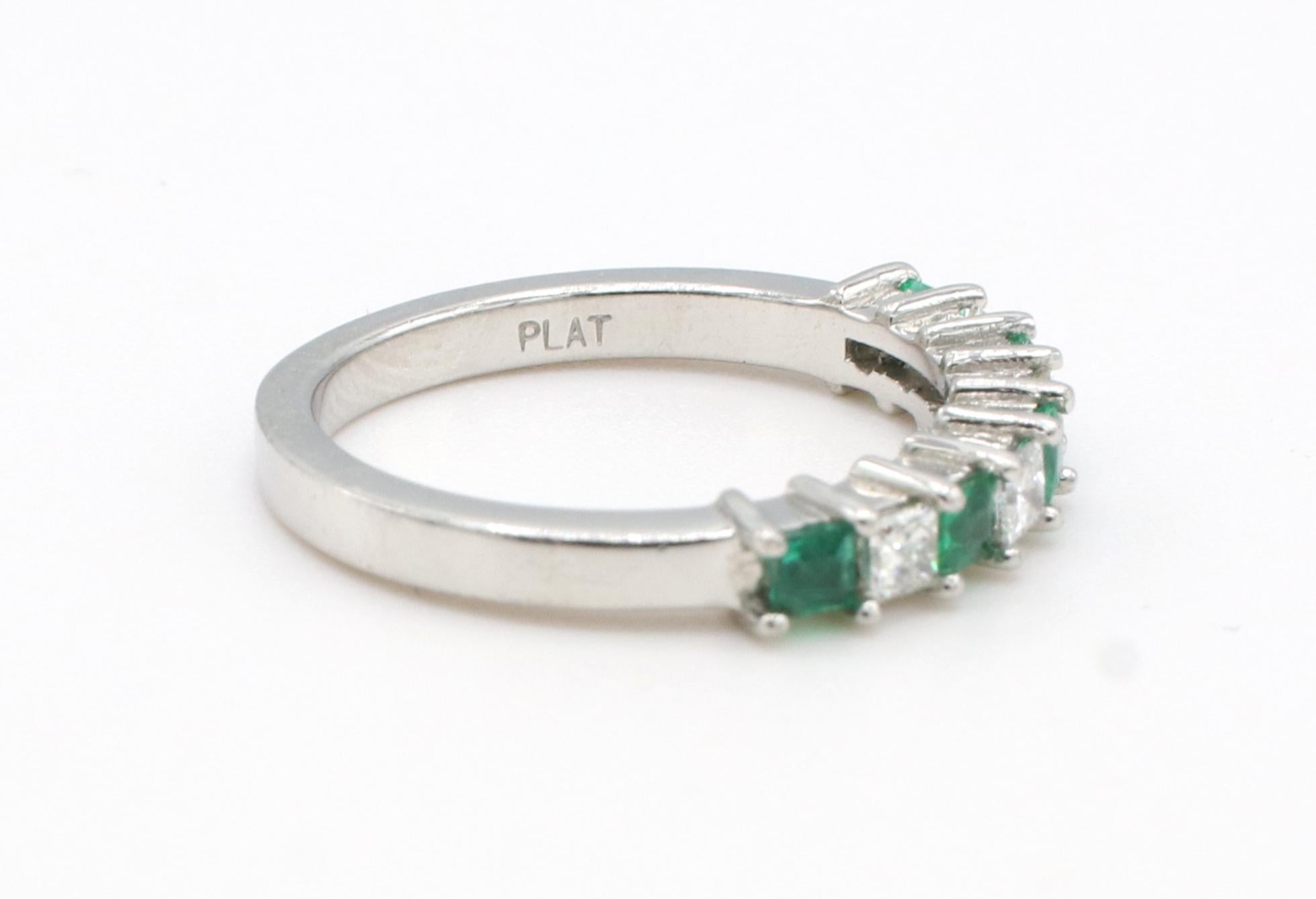 emerald band ring