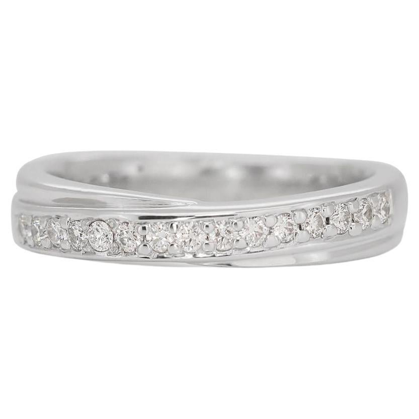 Platinum Half Eternity Diamond Ring For Sale