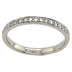 Platinum Half Eternity Diamond Ring Set With 0.25ct G/SI1