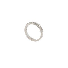 Platinum Half Eternity Diamond Ring, Set With 0.60ct Natural Diamonds