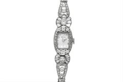 Platin Hamilton Diamant-Uhr