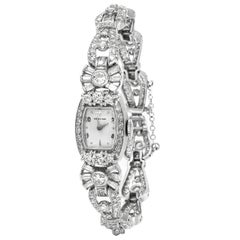 Vintage Platinum Hamilton Diamond Watch