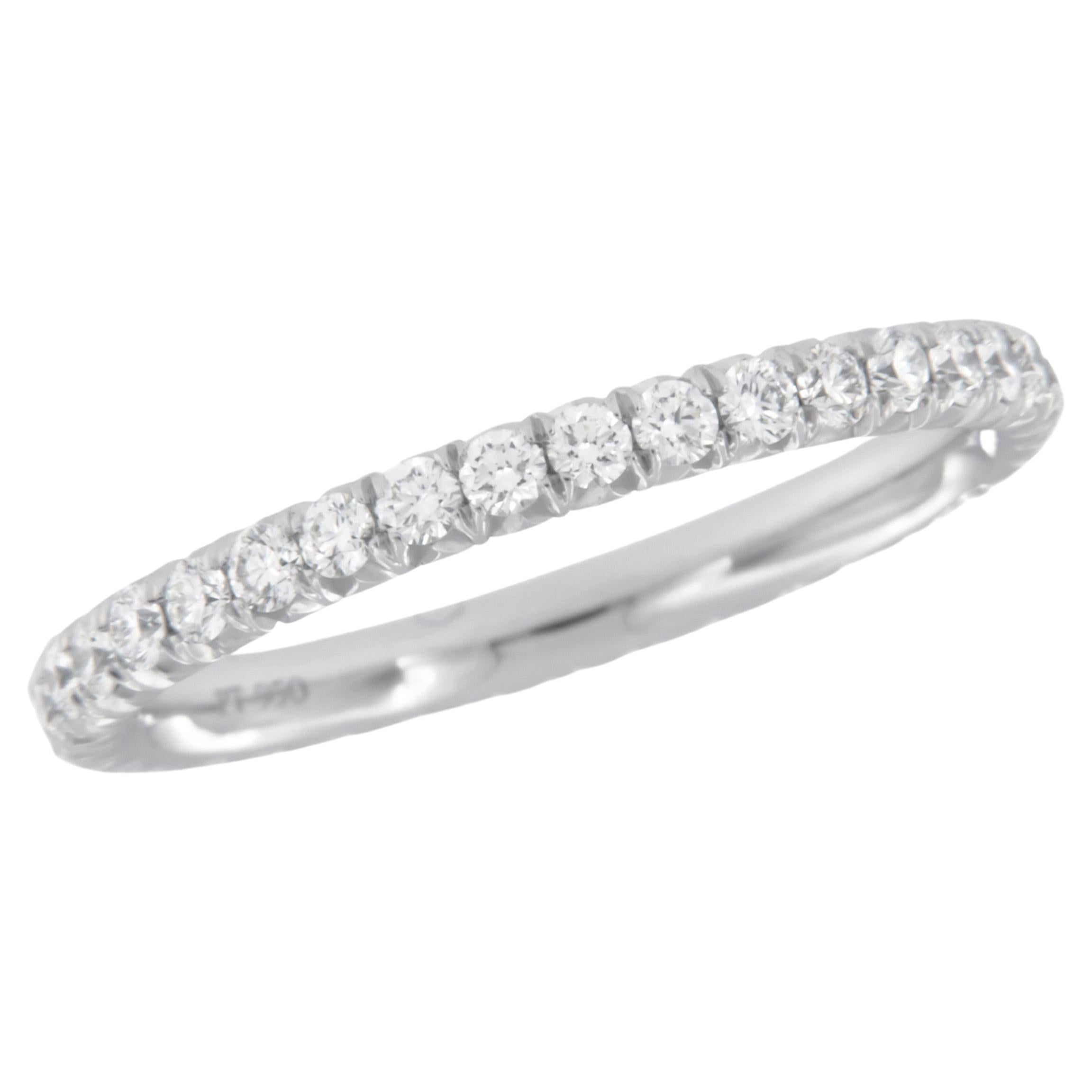 Platinum Hand Made in New York 0.54 Cttw VVS, D-F Diamond Eternity Band