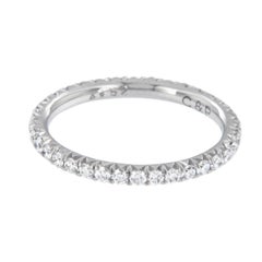 Platinum Hand Made in New York 1.02 Cttw VVS, D-F Diamond Eternity Band