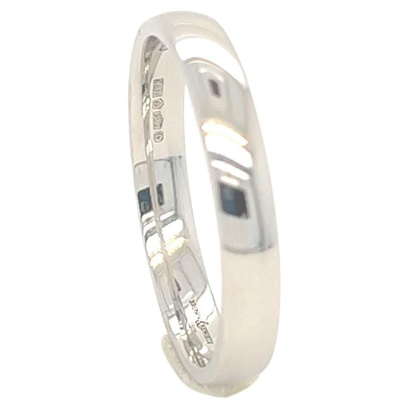 Platinum Handcrafted Wedding band  in London, Our Classic Court Profile For Sale