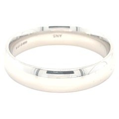 Platinum Wedding band Heavy Gauge Court Band, made in London