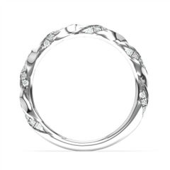 Platinum Holly Twist Pave Diamond Ring '1/4 Carat'