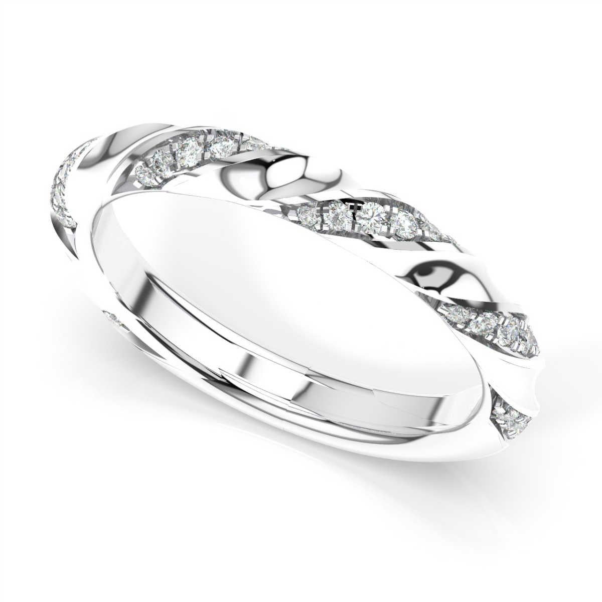 twisted pave band
