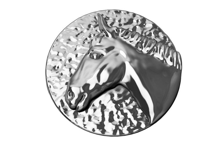 For Sale:  Platinum Horse Signet Ring 4