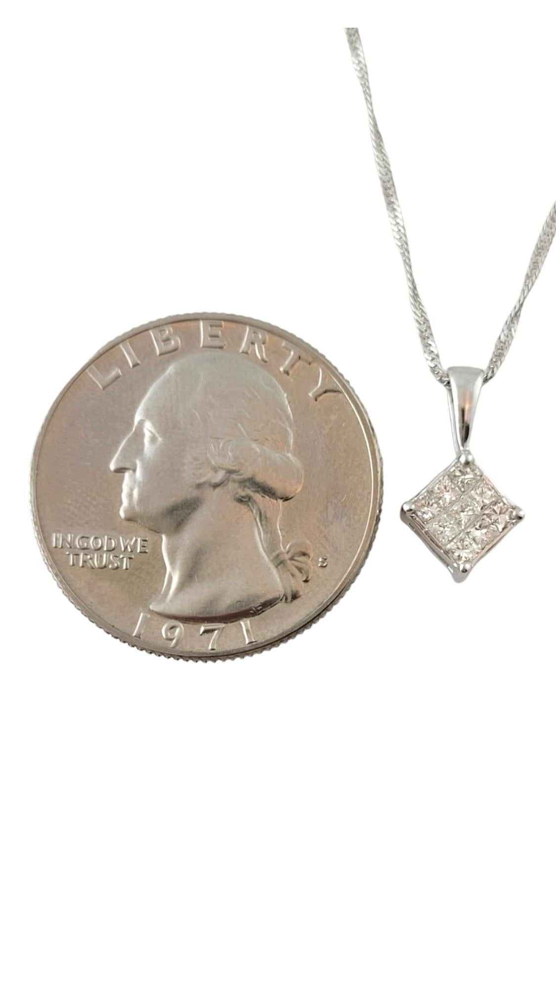 Platinum Infinity Set Diamond Pendant Necklace #17782 For Sale 1