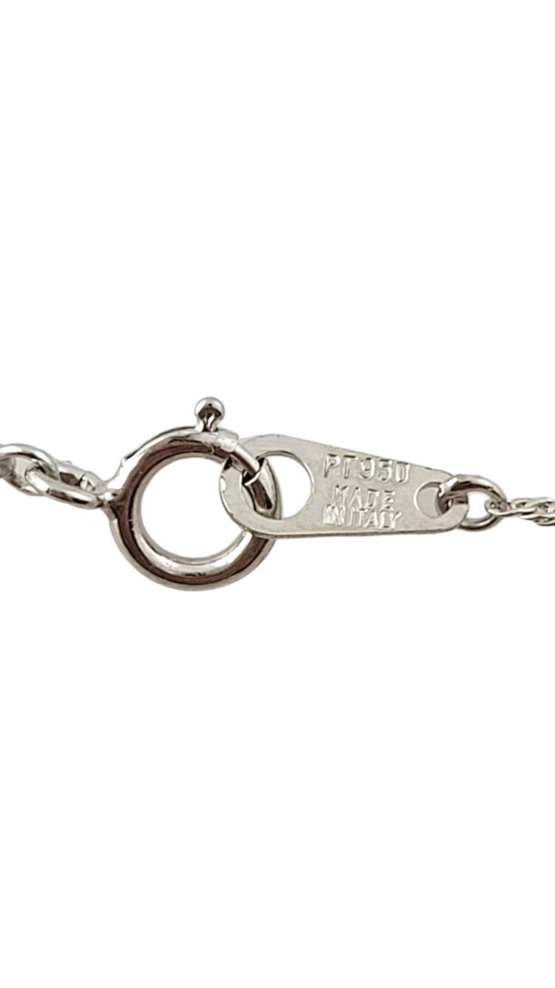 Platinum Infinity Set Diamond Pendant Necklace #17782 For Sale 2