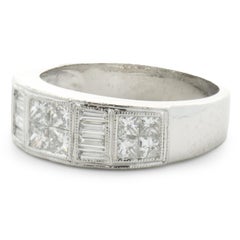 Platinum Invisible Set Diamond Ring