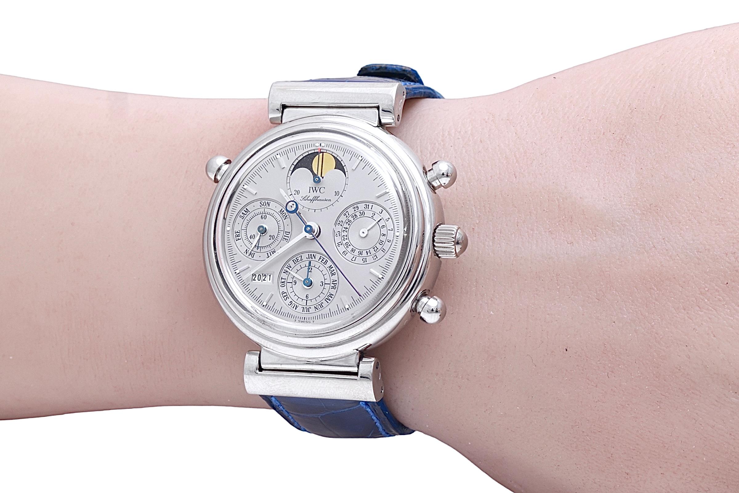 Reloj de pulsera de platino IWC Calendario Perpetuo Split Second Cronógrafo limitado3751 en venta 12