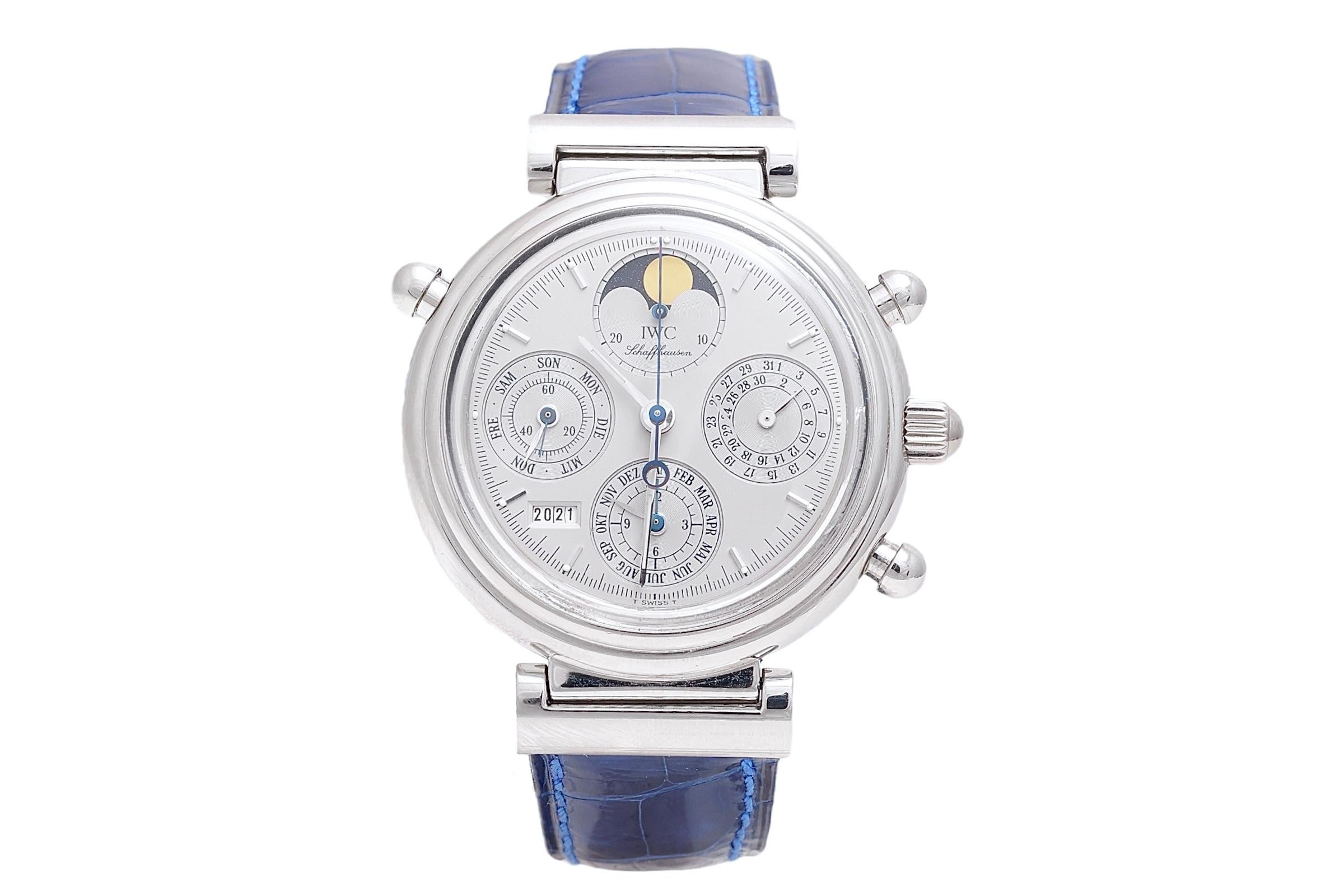Reloj de pulsera de platino IWC Calendario Perpetuo Split Second Cronógrafo limitado3751 Artesano en venta