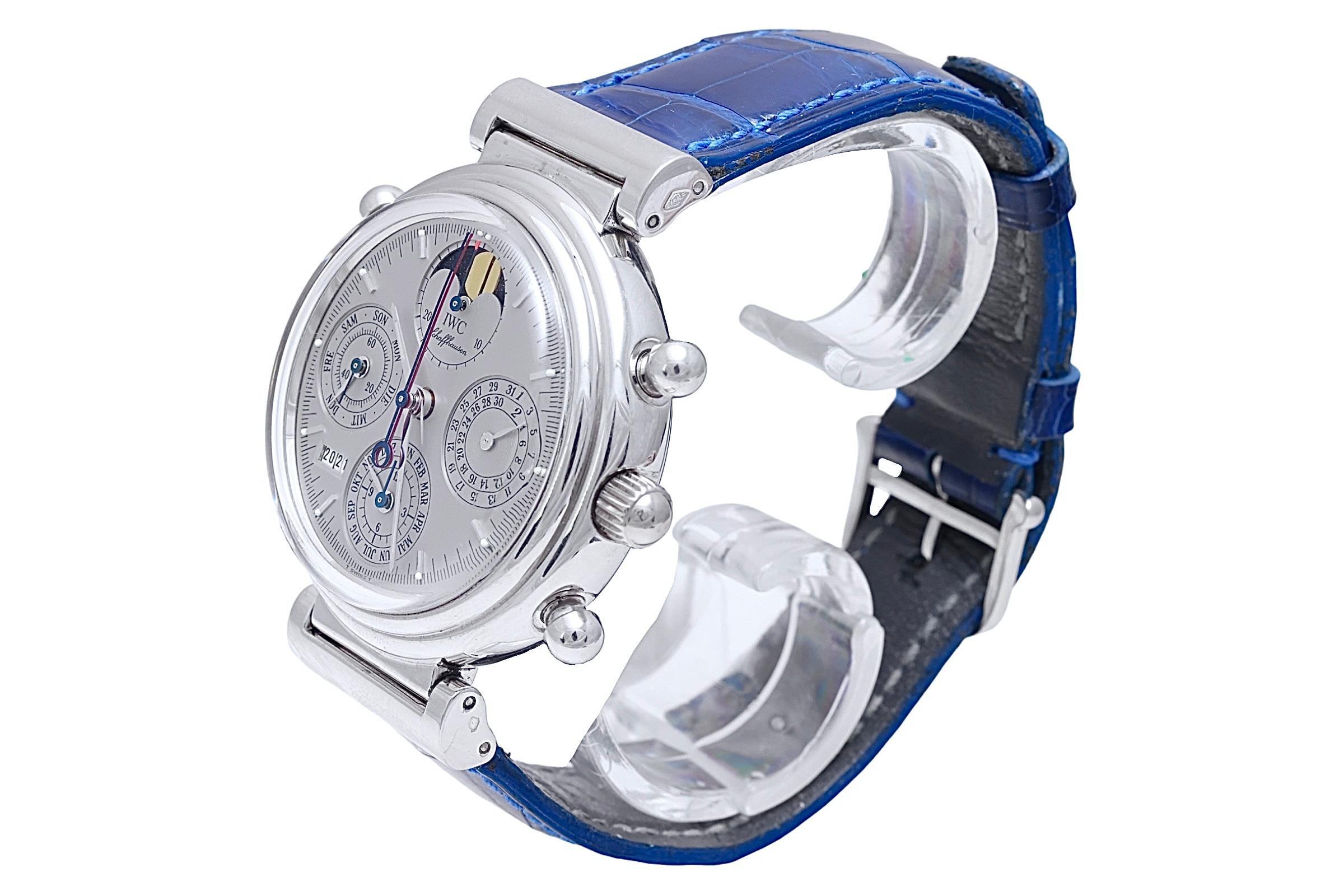 Platinum IWC Perpetual Calendar Split Second Chronograph Limited Wrist Watch3751 For Sale 1